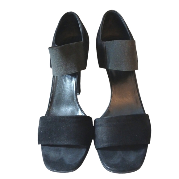 Prada Black Suede Heels Sandals Women's Size 8.5 - Picture 3 of 14